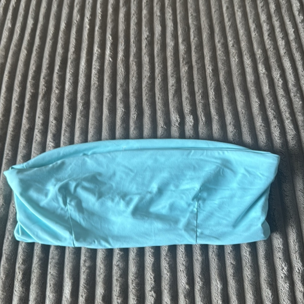437 swim THE AUBREY TOP in CYAN (blue)